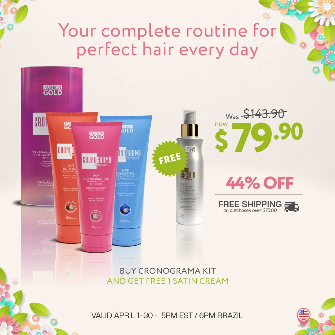 Buy Cronograma Hair Care Kit, Get FREE Satin Cream_