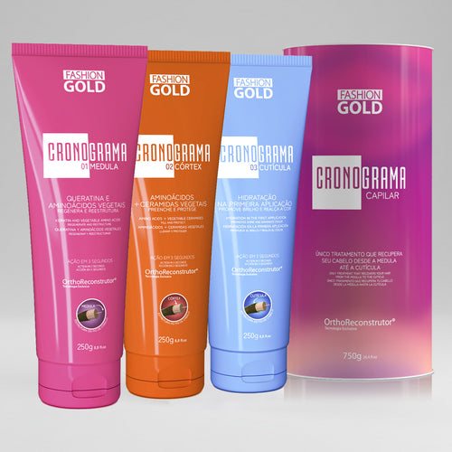 Kit CRONOGRAMA Hair Care System - Fashion Gold