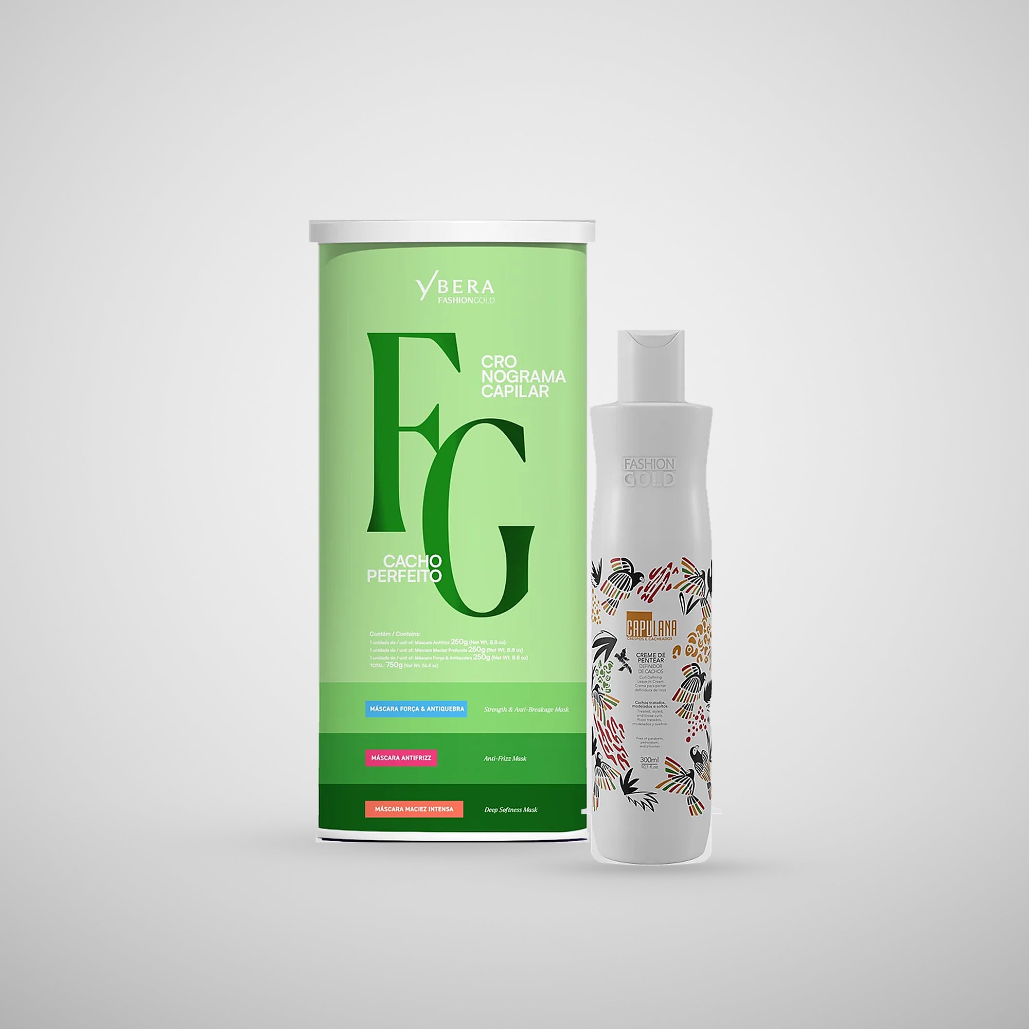Cronograma Curls Kit 750g + Leave-In Cream 300ml