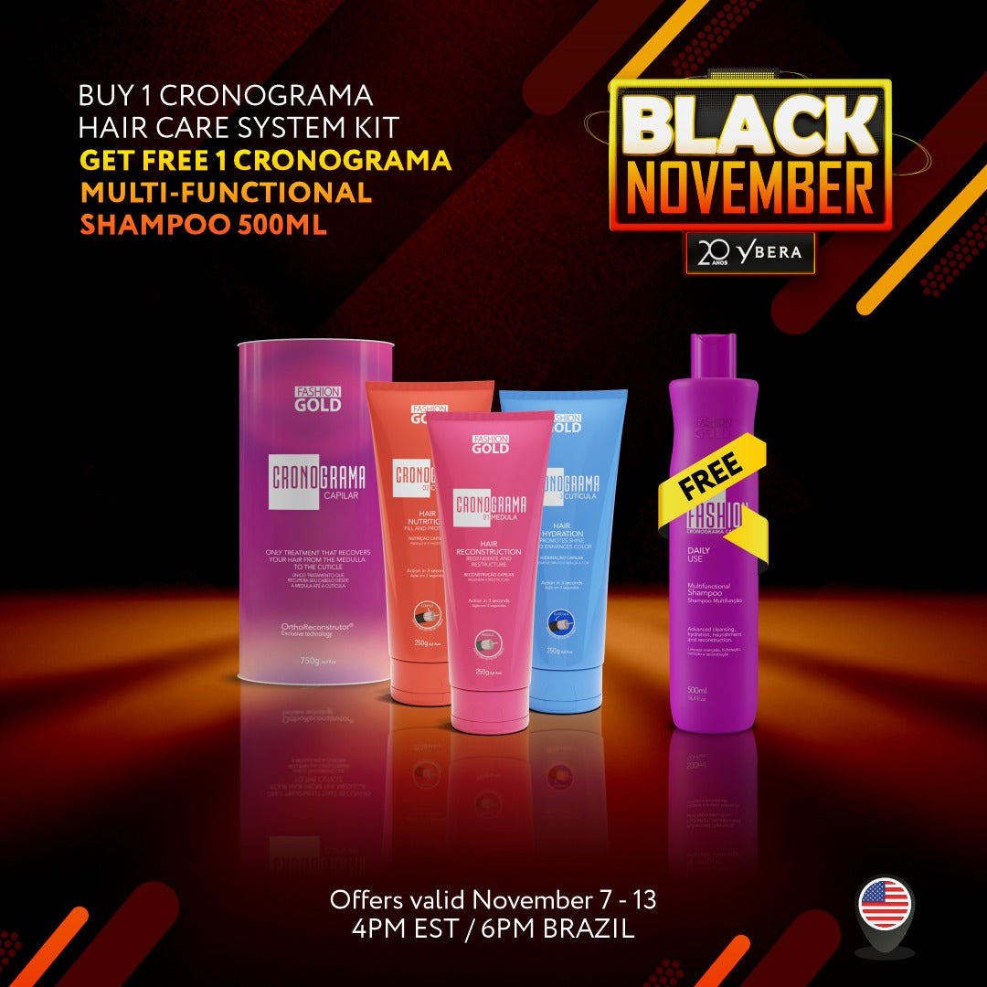 (SALE) Ybera Cronograma Hair Care System + Free Shampoo | Repair & Hydrate