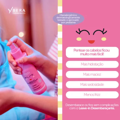 Kids Detangling Leave-In Spray 150ml – Softness, Frizz Control & Easy Combing | Ybera Fashion Kids*
