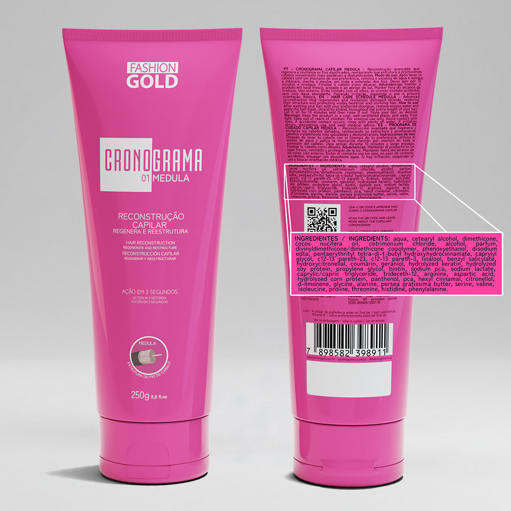 Kit CRONOGRAMA Hair Care System - Fashion Gold