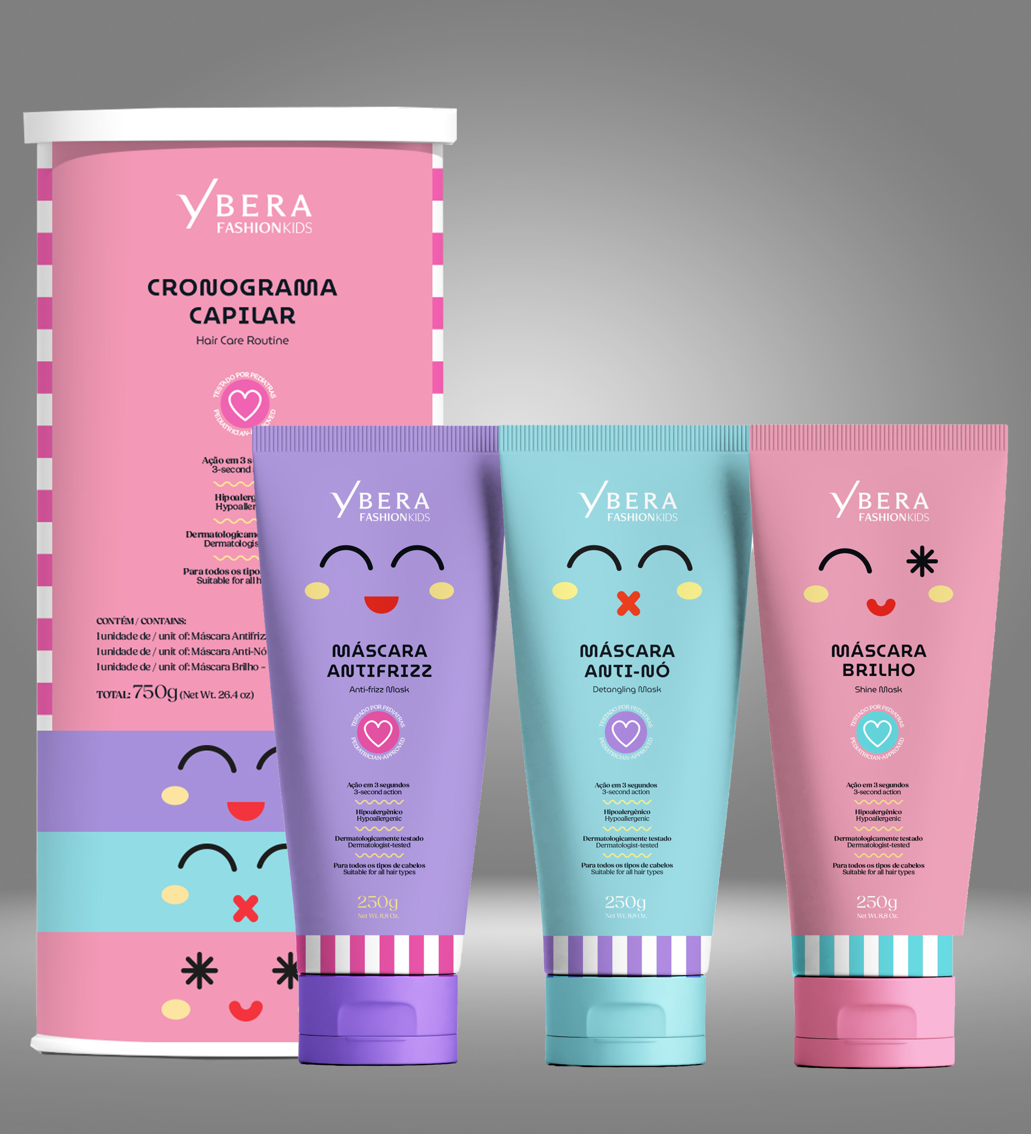 Kit de Cuidado Capilar para Niñas – Antifrizz, Desenredante y Brillo | Ybera Fashion Kids*