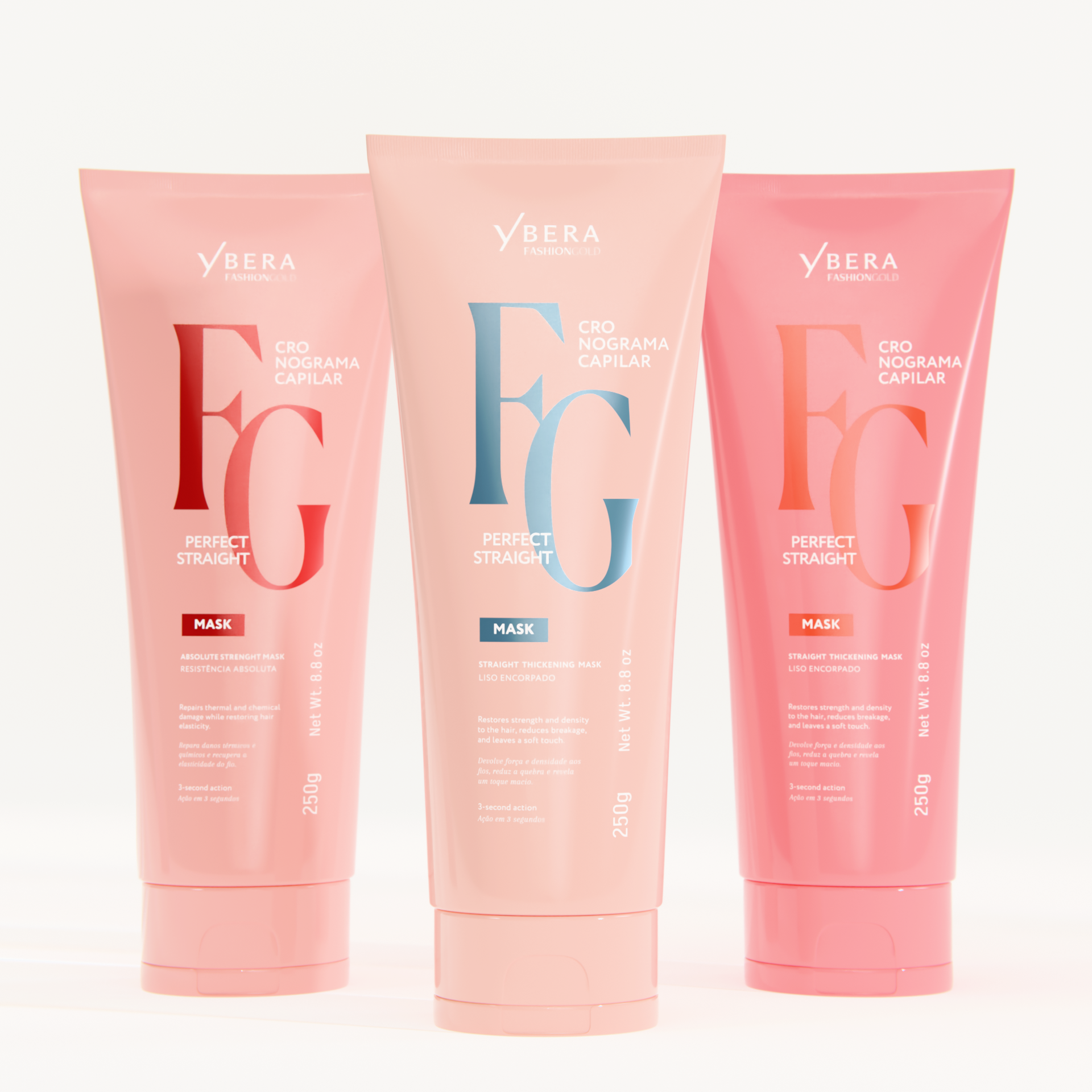 Perfect Straight Hair Care Kit – Smoothness, Strength & Anti-Frizz Control | Ybera Fashion Gold*