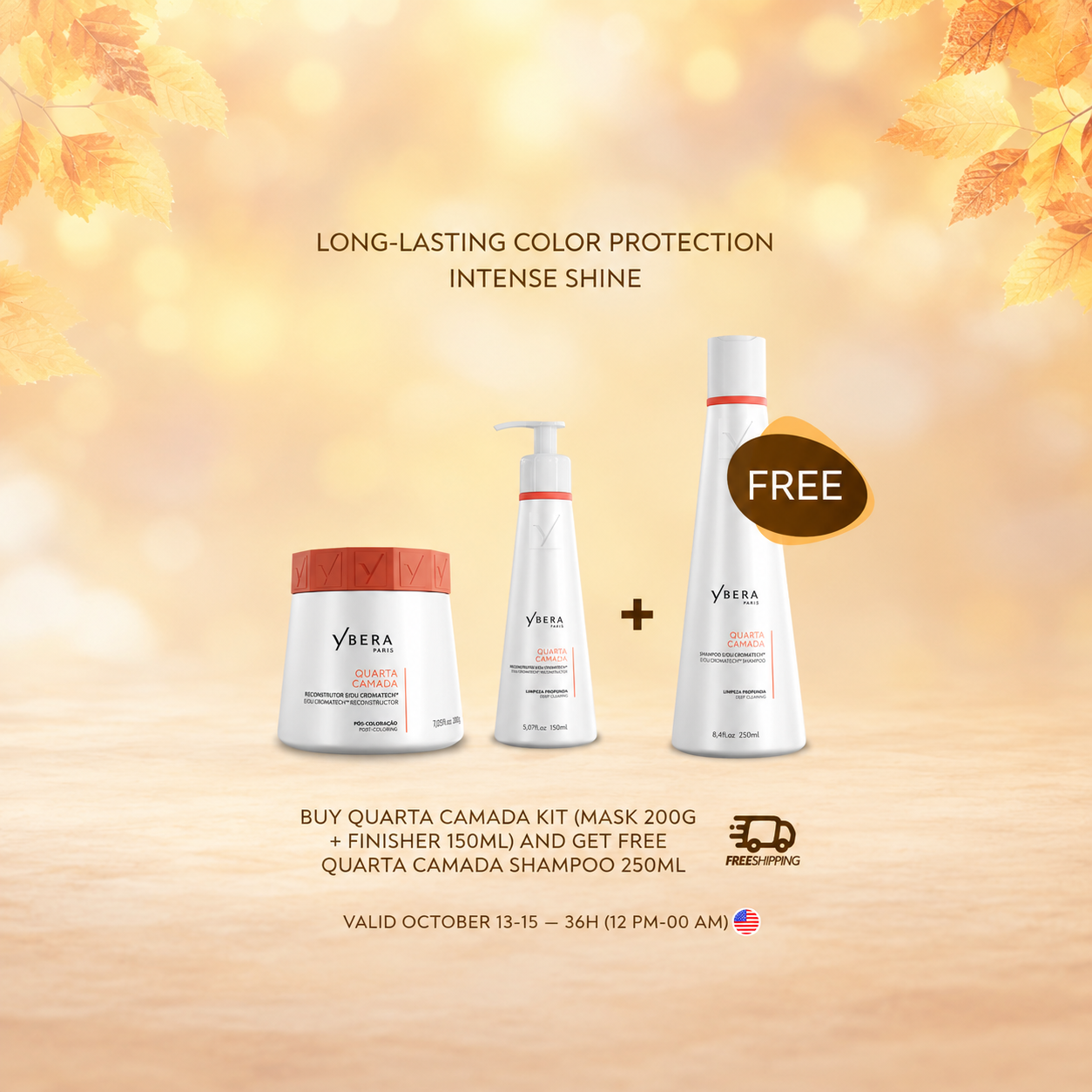 Quarta Camada Complete Hair Care Kit – Shampoo + Mask + Leave-In Finisher