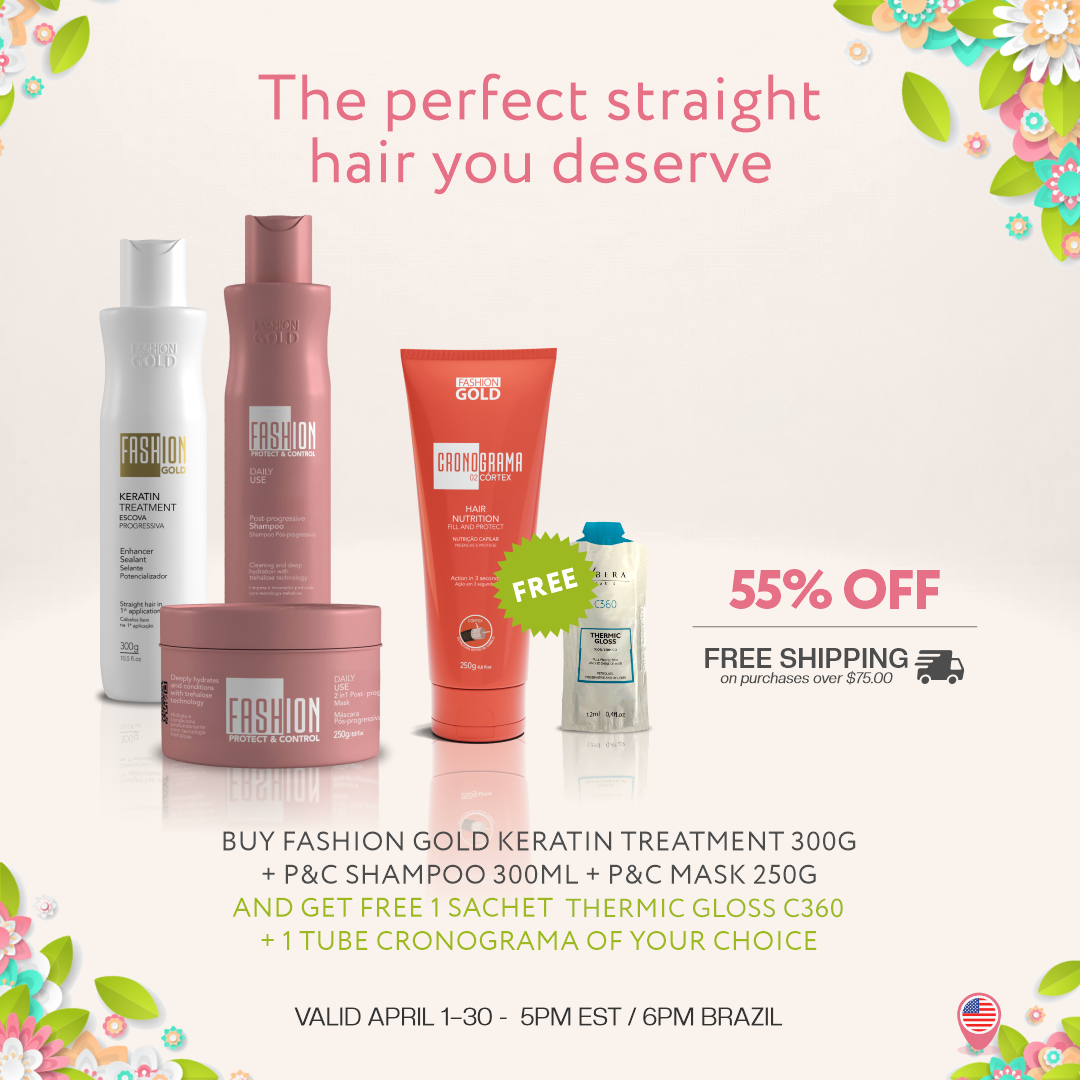 Brazilian Keratin Treatment Kit – Smooth, Shine & Control Frizz + FREE Gift