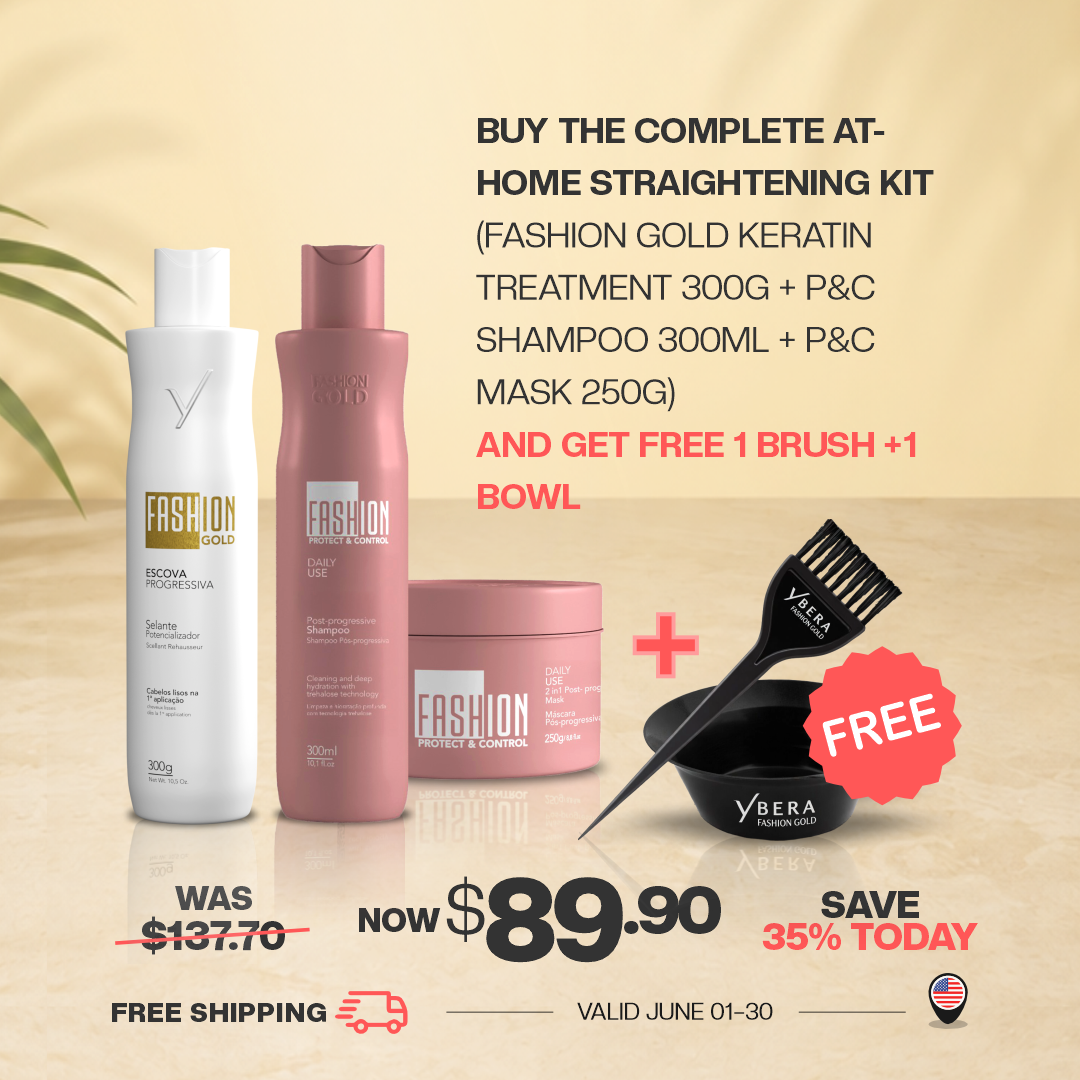 Keratin Baby Smoothing Kit + FREE Brush & Bowl | Professional Keratin Treatment_