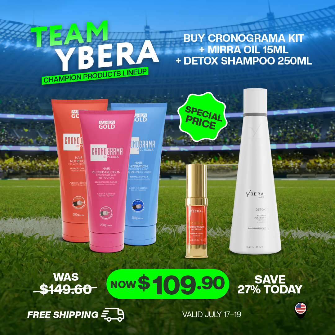 Complete Hair Repair & Hydration System – Cronograma Capilar + Mirra 15ml + Detox Shampoo_