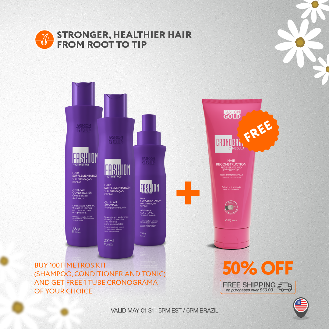 Kit 100Timetros + Free Cronograma Treatment of Your Choice