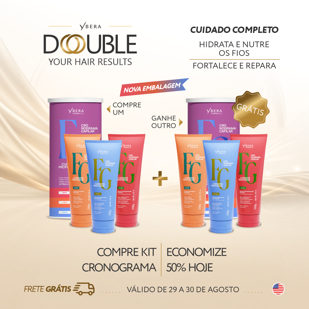 Double Care – Buy 1 CRONOGRAMA Hair Care System, Get 1 FREE | New Packaging
