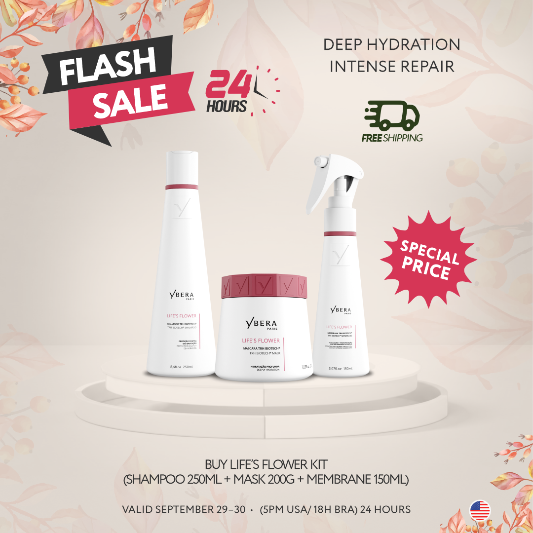 Life's Flower Hydrating Hair Care Kit | Shampoo + Mask + TRH-BIOTECH Membrane_