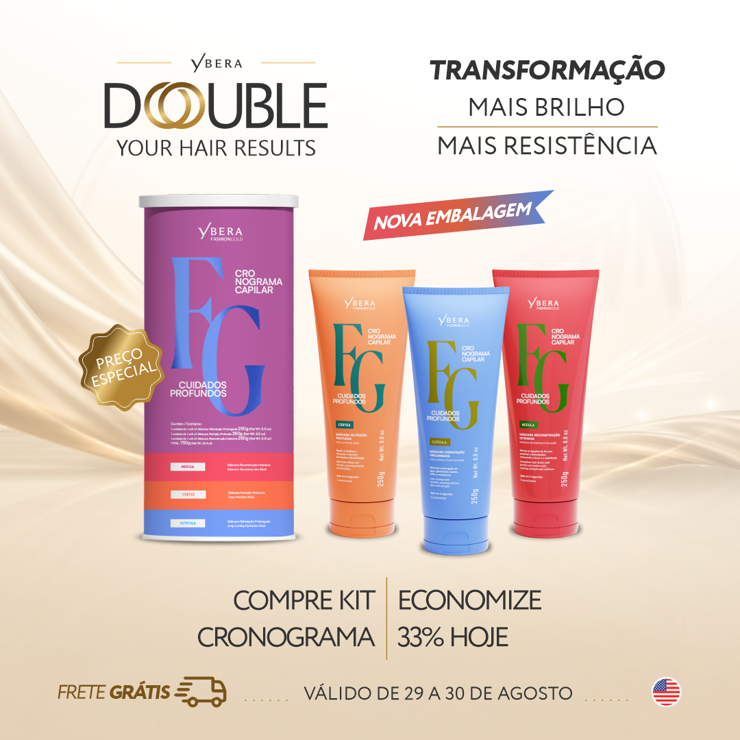 Double Care – CRONOGRAMA Hair Care System| New Packaging