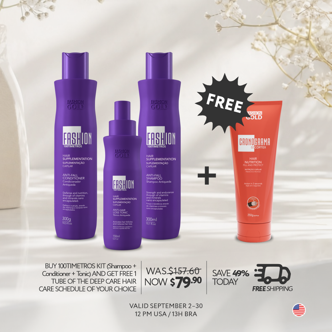 100Timetros Hair Kit | FREE CRONOGRAMA – Old Packaging_