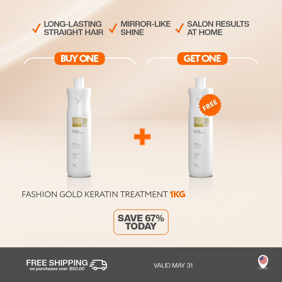 Fashion Gold Brazilian Keratin Treatment 1kg – Buy One, Get One FREE
