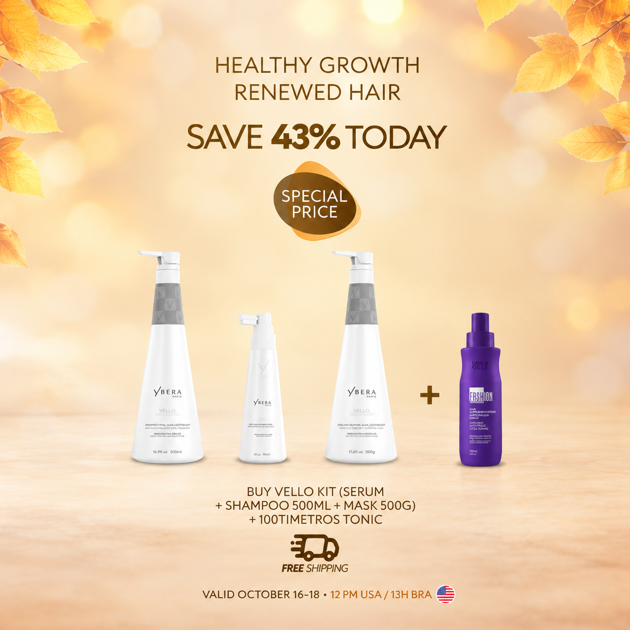 Vello Complete Hair Care Kit | Special Price