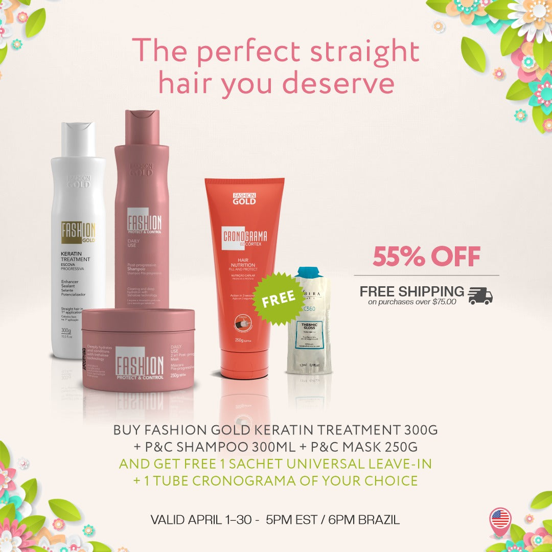 Brazilian Keratin Treatment Kit – Smooth, Shine & Control Frizz + FREE Gift