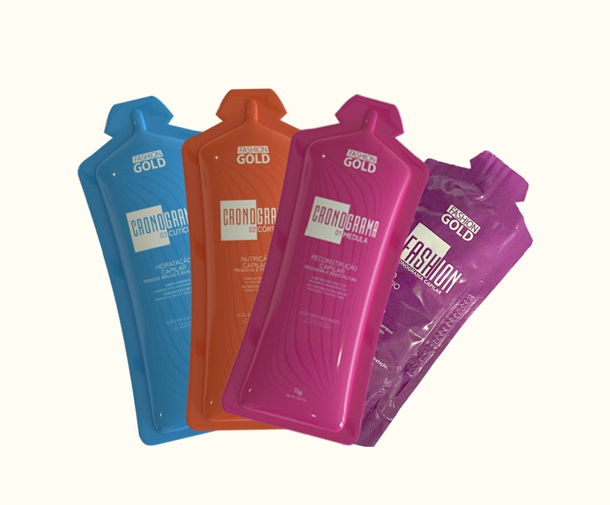 Sache Cronograma Hair Care Sachet Kit + Multifuntion Shampoo