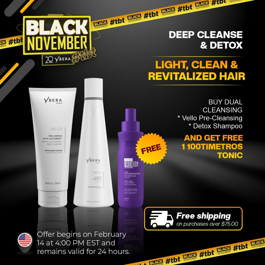 Dual Cleansing Detox Kit – Vello Pre-Cleanse + Detox Shampoo | Get 100Tímetros Tonic Free