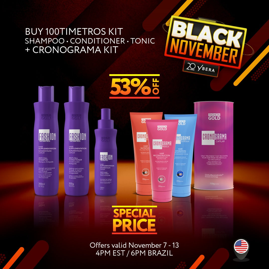 (SALE) Ybera 100Timetros + Cronograma Hair System | Hair Growth & Repair